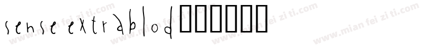 sense extrablod字体转换